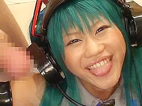 Cosplay Vocaloid - Hatsune Miko fifth of 5 (Censored)
