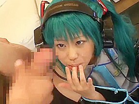 Cosplay Vocaloid - Hatsune Miko fifth of 5 (Censored)