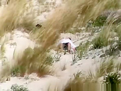 Couple caught fucking in the beach dunes