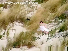 Couple caught fucking in the beach dunes