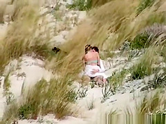 Couple caught fucking in the beach dunes