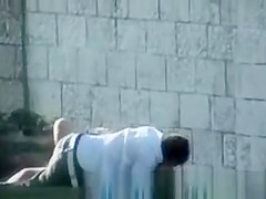 Couples fuck in the park
