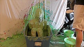 Cream slimed wam girl