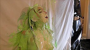 Cream slimed wam girl