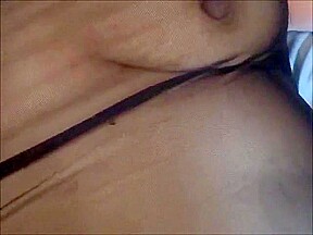Crotchless Pantyhose Footjob and Cumshot
