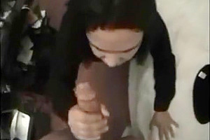 Curly tranny in pov cock sucking
