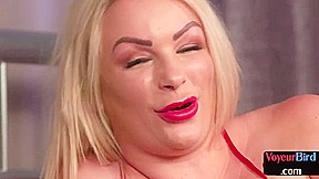 Curvy brit voyeur gives JOI and loves to watch guy
