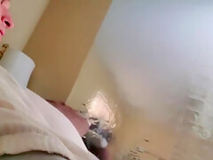 Cute Blonde Ultra Big Cock Wanking In Bed