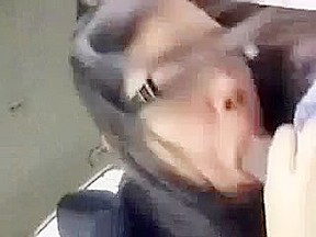 Cute Filipina sucking her black bf