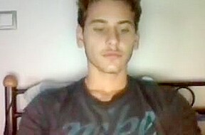 Cute boy with very big thick cock on cam