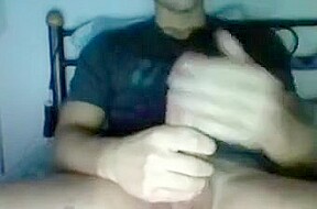 Cute boy with very big thick cock on cam