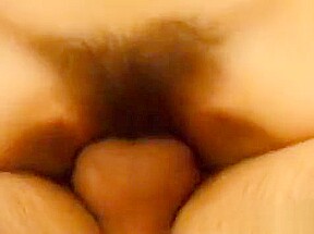 Cutie pie works white dick in her hirsute ebony pussy and ass
