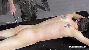 Daniel Cummings Suck His Master Cock While Being Whipped