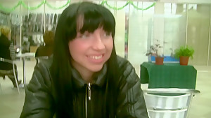 Darina in slutty minx and a guy having sex in restroom