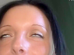 Dark Haired German Babe Pleasing A Hard Cock In Pov