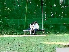 Daylight sex at the bench