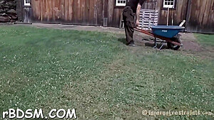 Delightful Brunette Girl Is Sitting On Her Big Sex Toy