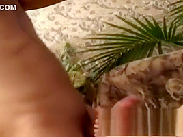 Delightful brunette with great footjob abilities loves rough anal sex