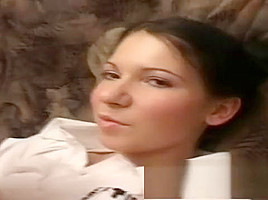 Delightful brunette with great footjob abilities loves rough anal sex