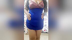 Desi Kinky Naughty Hot Wife Getting Ready For Late Night Party