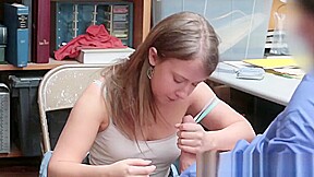 Desperate teen 18+ Gets Fucked After Being Caught Shoplifting