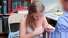 Desperate teen 18+ Gets Fucked After Being Caught Shoplifting