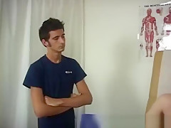 Doctor examine young gay man Once I was hard, he really began to wank me