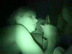 Dogging curvy wife sucks strangers cock night cam