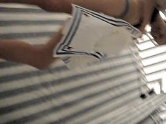Dressing room cam movie with leggy doll in panty