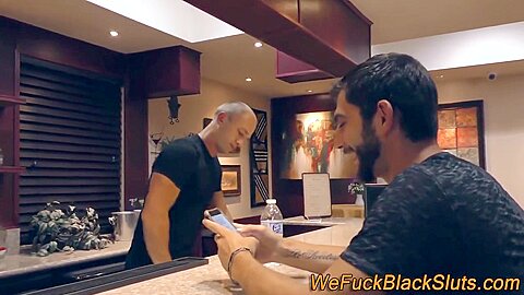 Ebony Slut Swallows Jizz