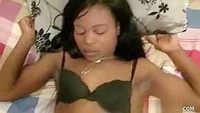 Ebony chick gets on all fours to be screwed like the dirty dog she is