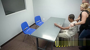 Ebony penis interrogation using juicy pussy