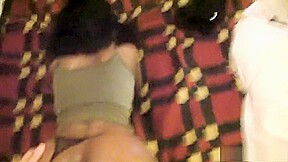 Ebony slut Ann loves white dick to slam her and cum in her mouth