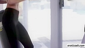 Emma Hix gets nasty with her hunk instructor