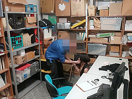 Employee teen 18+ Latina Caught Stealing Company Property