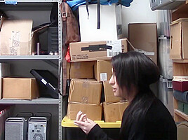 Employee teen 18+ Latina Caught Stealing Company Property