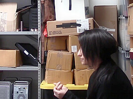 Employee teen 18+ Latina Caught Stealing Company Property