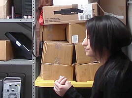 Employee teen 18+ Latina Caught Stealing Company Property