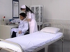 Eri Ueno nurse is fucked on hospital bed