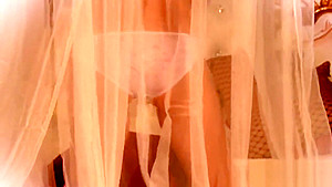 Erotic teenie gapes pink hole and gets deflorated