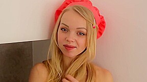 Estel blonde sweety in the kitchen