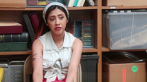 Ethnic teen 18+ shoplifter
