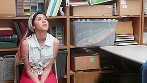 Ethnic teen 18+ shoplifter