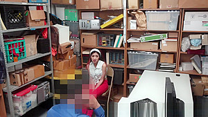 Ethnic teen 18+ shoplifter