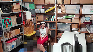 Ethnic teen 18+ shoplifter