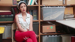 Ethnic teen 18+ shoplifter