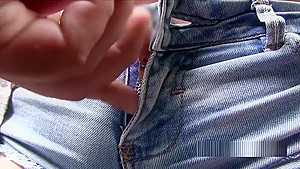 Euro Amateur Cutie Bangs In Car In Public