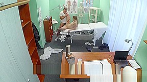 Euro patient creampied by her horny doctor and filmed by a hi