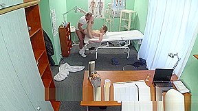 Euro patient creampied by her horny doctor and filmed by a hi