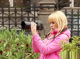 European amateur blonde doggystyled by bbc